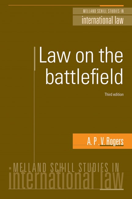 Book cover image for Law on the battlefield ISBN: 9780719082184